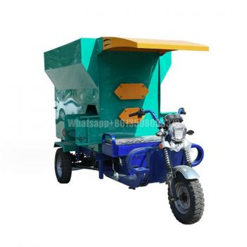Electric motor type Three Wheel Cattle Farm Spreader Farm animal feed Spreading Machine Three Wheel Spread Feeding Cart